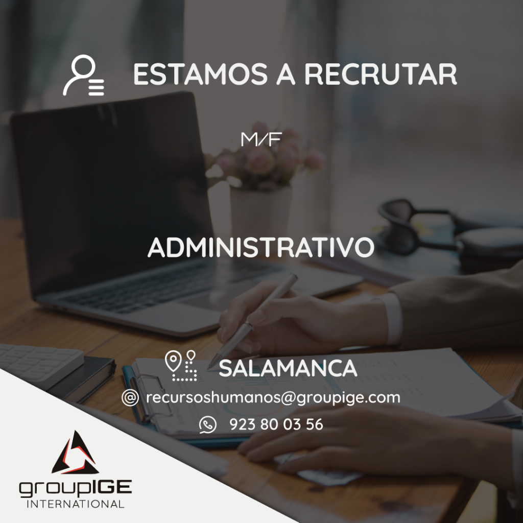 Estamos a Recrutar Administrativo